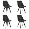 MARK Chair - Black / Black Legs X 4