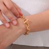 Simple Twist Chain OT Buckle Bracelet Women's Stainless Steel Gold Color Bracelets Fashion Jewelry Gifts