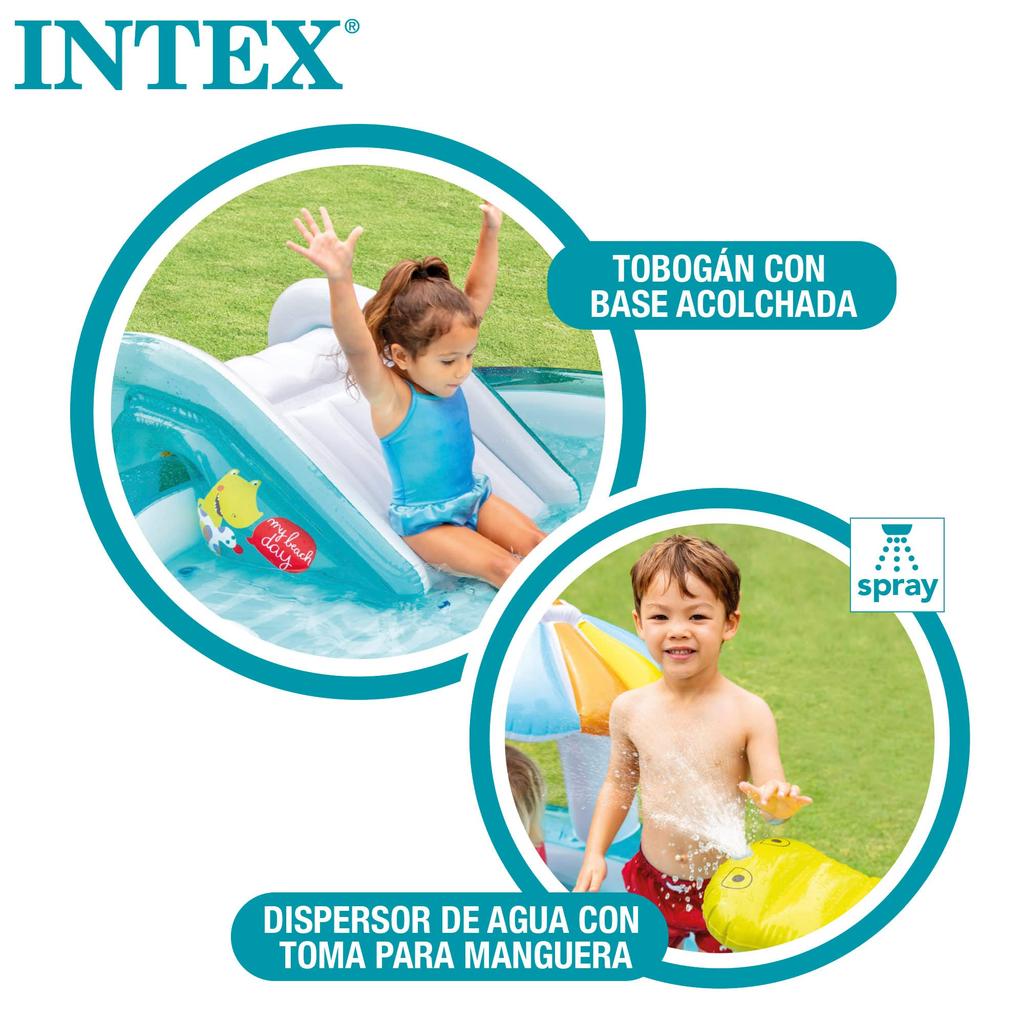 INTEX Gator Play Center Pool, Round, Multicolor, 201 x 170 x 84 cm (Official Japanese Product) 57165