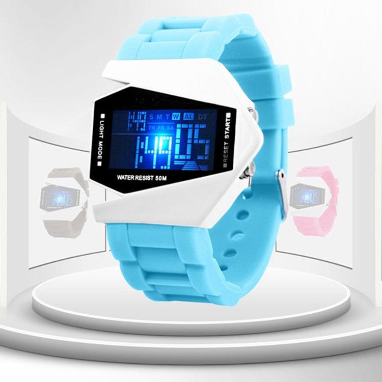 Wasserdichte LED-Multifunktions-Schüleruhr mit Wecker