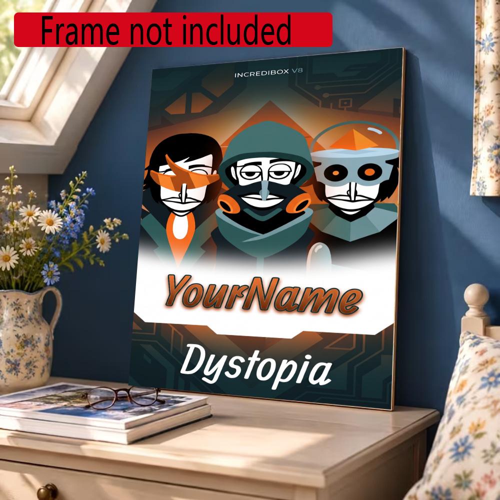 Incredibox Customize Your Name Diamond Painting Round Diamond Diy Frameless Holiday Artwork Suitable For Home Office Wall Decoration