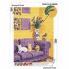 Diamond Painting Kits for Adults Cat Full Round Drill 5D Art Craft Wall Decor for Bedroom Living Room Home Decoration