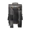 Herren-Tagesrucksack aus schwarzem Vintage-Leder, Rucksack, Laptop-Reisetasche