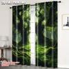 2pcs, Curtains Digital Printed  Print Majestic Enchanted Forest Fabric (without Rod) Decorations Clearance Use for Bedroom