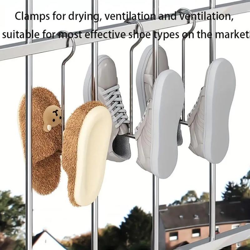 stainless steel shoe racks, space saving shoe drying racks, household and storage accessory hangers
