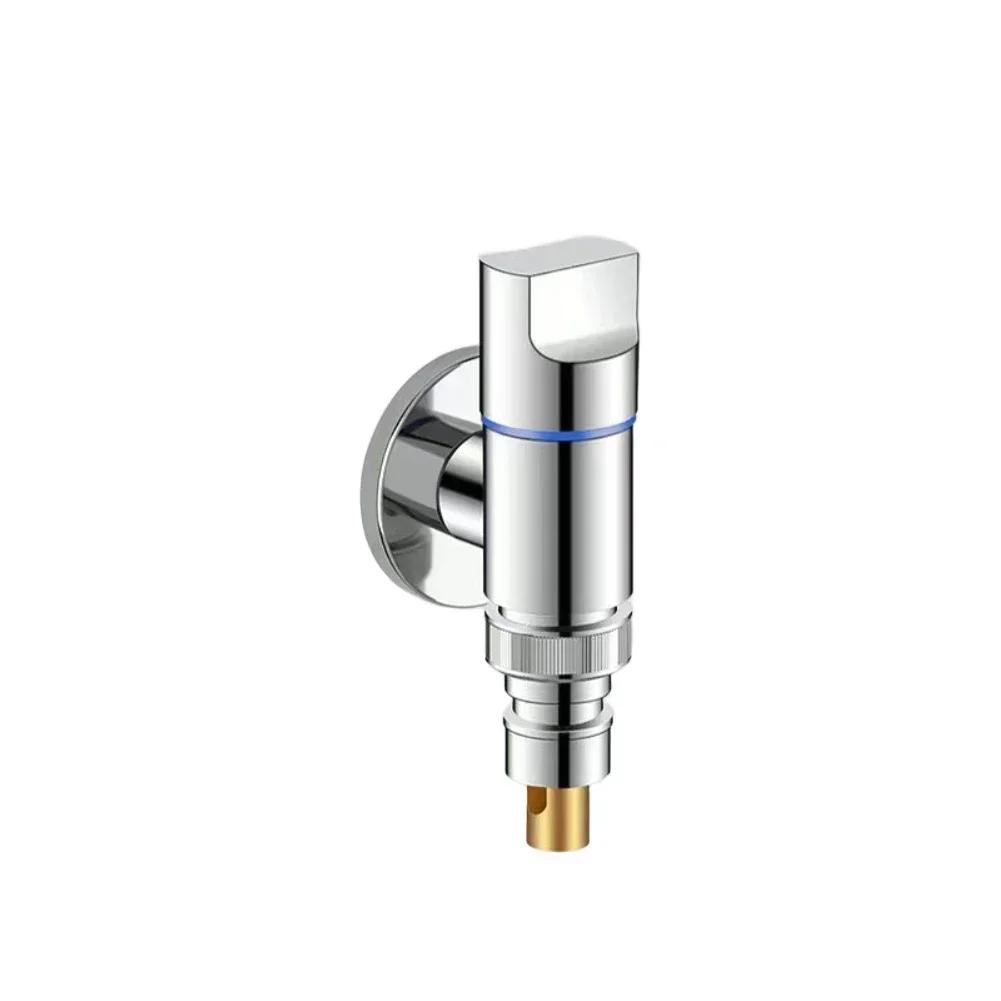 

Versatile Compatibility Washing Machine Faucet Automatic Water Stop Valve Convenient Operation Space Optimization срібний