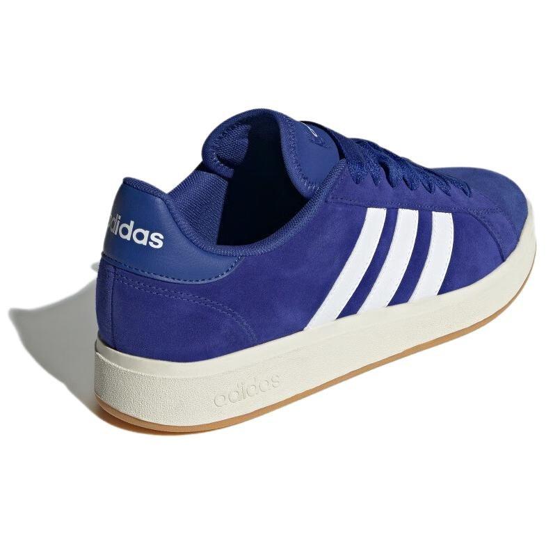 adidas Grand Court Base 00s Synthetic Leather Abrasion Resistant Low Top Skateboard Shoes Unisex Blue White IH1039