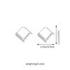 Geometric Square Drop Earrings for Women Vintage Simple Line Hoop Earrings Punk Fashion Casual Versatile Ear Jewelry Wholesale