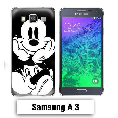 Coque Samsung A3 Mickey Disney Noir et Blanc