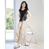 Stylish Summer Pleated T-shirt & Wide-leg Pants Set