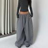 Damen Frühlings High Waist Koreanischer Stil Kordelzug Weite Hosen