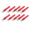 10pcs 4mm Fork Spade Wire Connectors U Type Electrical Crimp Terminal for Testing Multimeter