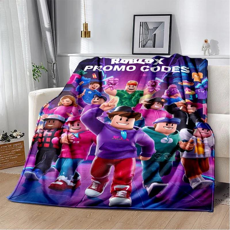 2025 New Style R-Robloxs Cartoon Game Gamer Soft Blankets,Keep Warm Throw Blanket Comfortable Blanket for Beds Sofa Home Bedroom