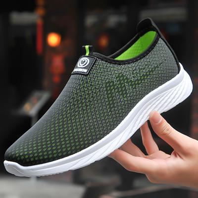 Fashion Mesh Men Casual Shoes Summer Lightweight Sneakers Men Outdoor Walking Shoes Breathable Slip On Mens Loafers Zapatillas Hombre