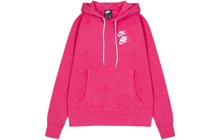 Nike Sweatshirts Men s Rose Red Hooded Moderate Regular DA0932-615 L