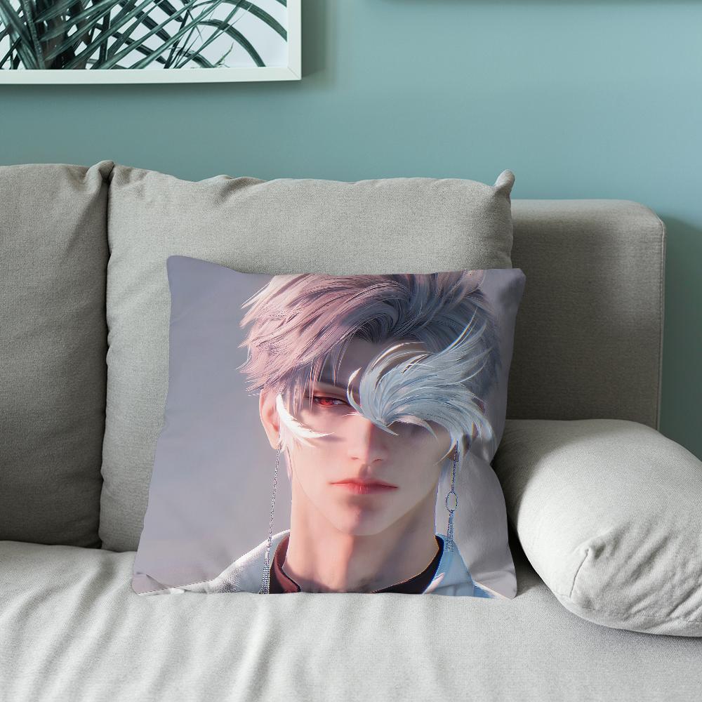 Sylus Love and Deep Space Pillow Case Soft Cushion Cases for Farmhouse Sofa Decor Home Decorations and Protector
