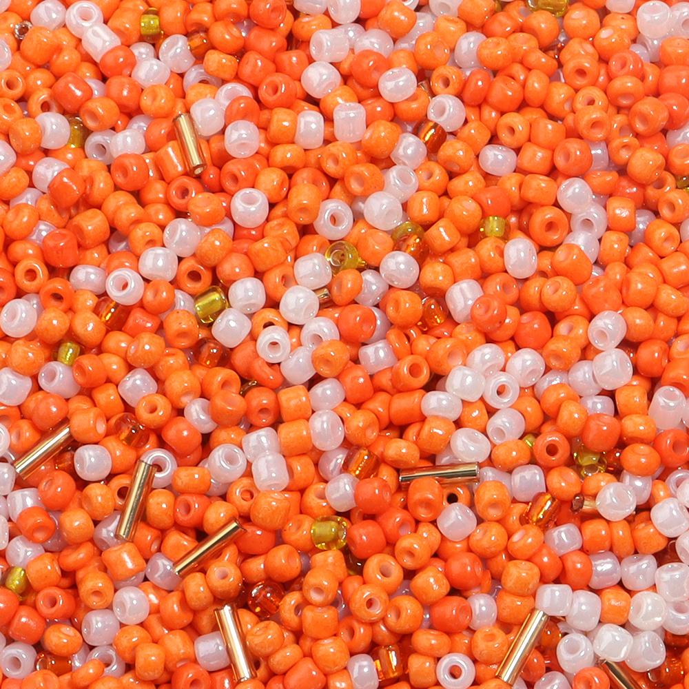 40g 3mm Glass Seed Beads Mixed Color Round Loose Spacer Glass Rice Beads For Jewelry Making DIY Bracelets Necklace Accessories