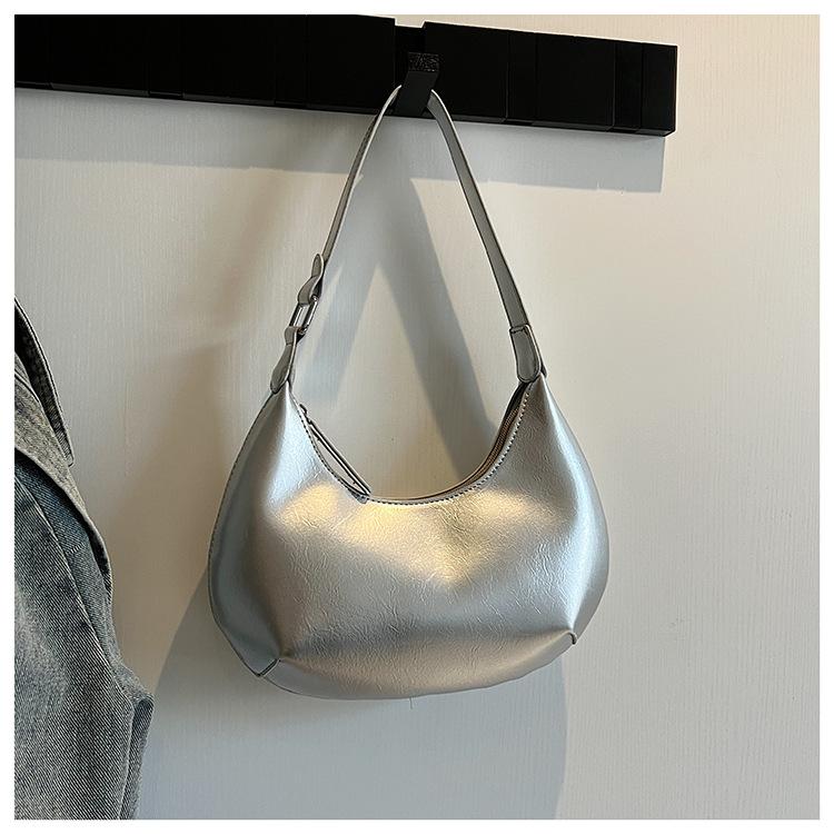 

Customized crescent-shaped bag women s 2025 new trendy versatile women s bag single shoulder underarm high-end dumpling bag