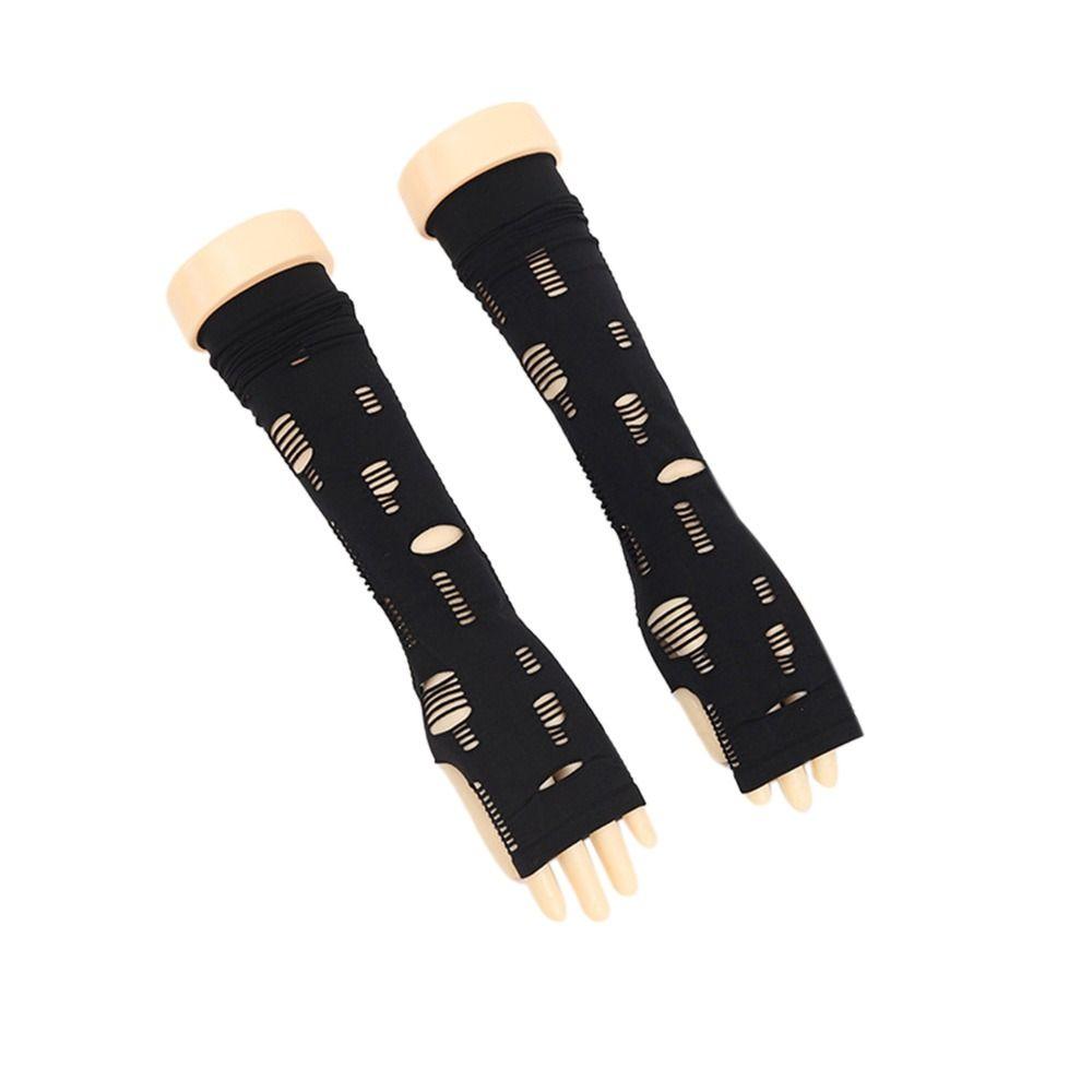 

Солнцезащитные рукава для рук Защита рук от УФ-лучей Перчатки от солнца для занятий спортом на открытом воздухе Женские чёрный