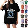 Mode Rundhals Raglan Kurzarm Arbeitskleidung Bedruckte Oberteile Damen Sommeroberteile