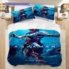 Aquaman Deep Blue Hero Bedding 1 Duvet Cover 2 Pillowcase Without Core Duvet Cover And Pillowcase Soft And Comfortable Bedding Set Bedding