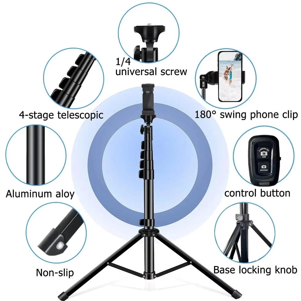 Portable Heavy Duty Metal Alloy 160cm Tripod for Photography Studio Softbox Video Flash Reflector Lighting Background Stand