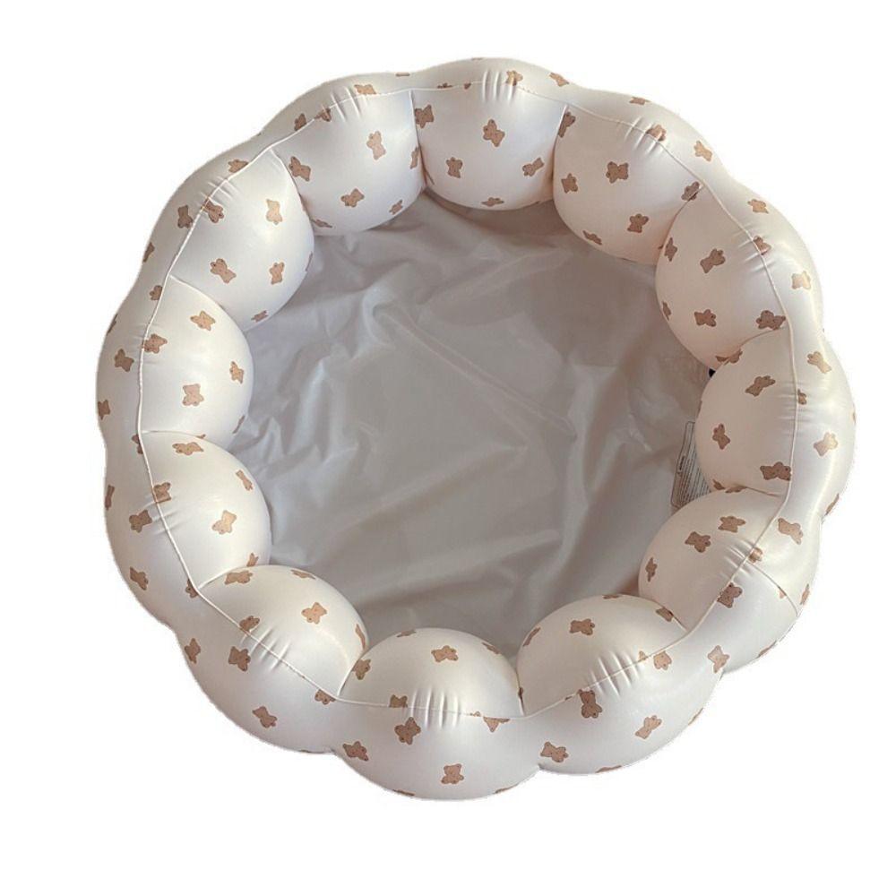 

Olive Inflatable Swimming Pool Bear Play Water Bathtub Splash Baby Ball Pit Fence Pet Bathtub Bear
