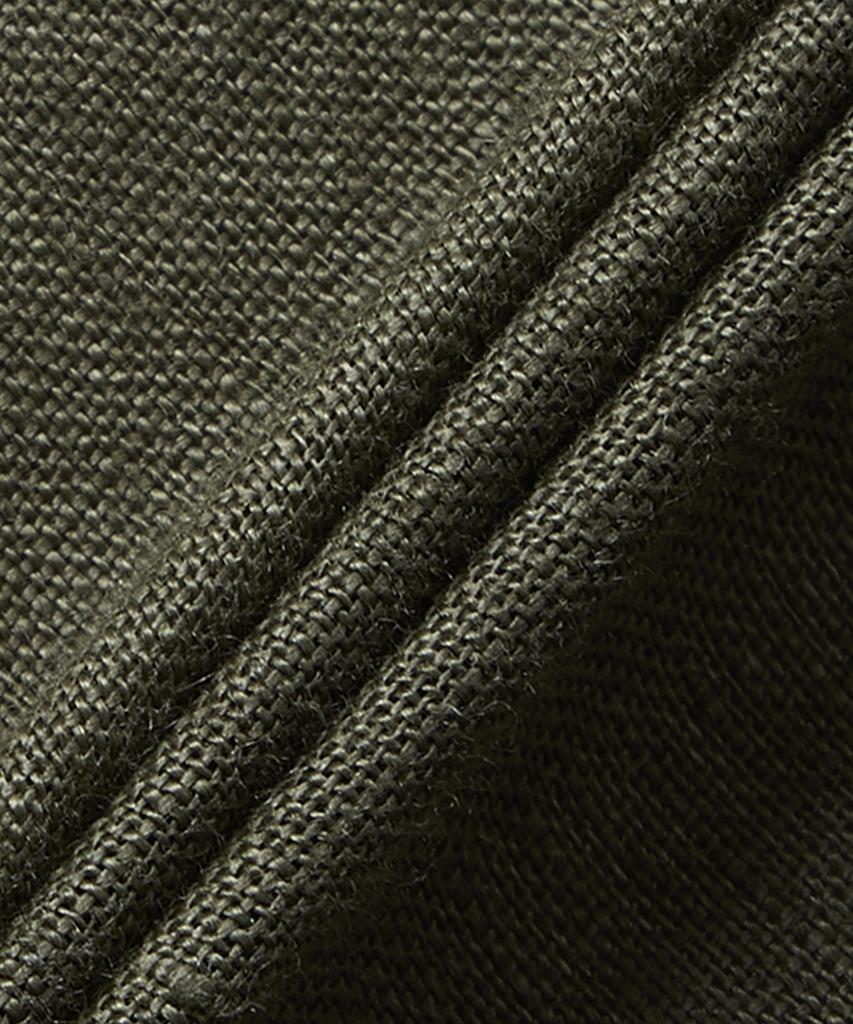 POLO RALPH LAUREN Custom Fit Linen Shirt - Dark Green