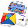 3D Wooden Pattern Animal Jigsaw Puzzle Colorful Tangram Toy Kids Montessori Early Education Sorting Games Toys Children Gift