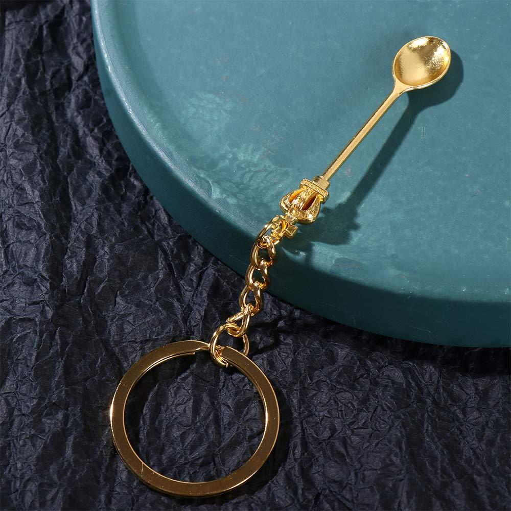 Jewelry Gift Pendant Handmade Craft Ornaments Key Ring Spoon Keychain Metal Key Chain Trinkets