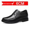 Men's Leather Cross-Strap Height-Increasing Shoes, 8CM Elevation, Stylish Formal/Casual, Large Size, Wedding-Ready