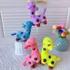 Colorful Spotted Deer Keychain Plush Toy: Giraffe Doll Pendant & Promotional Gift