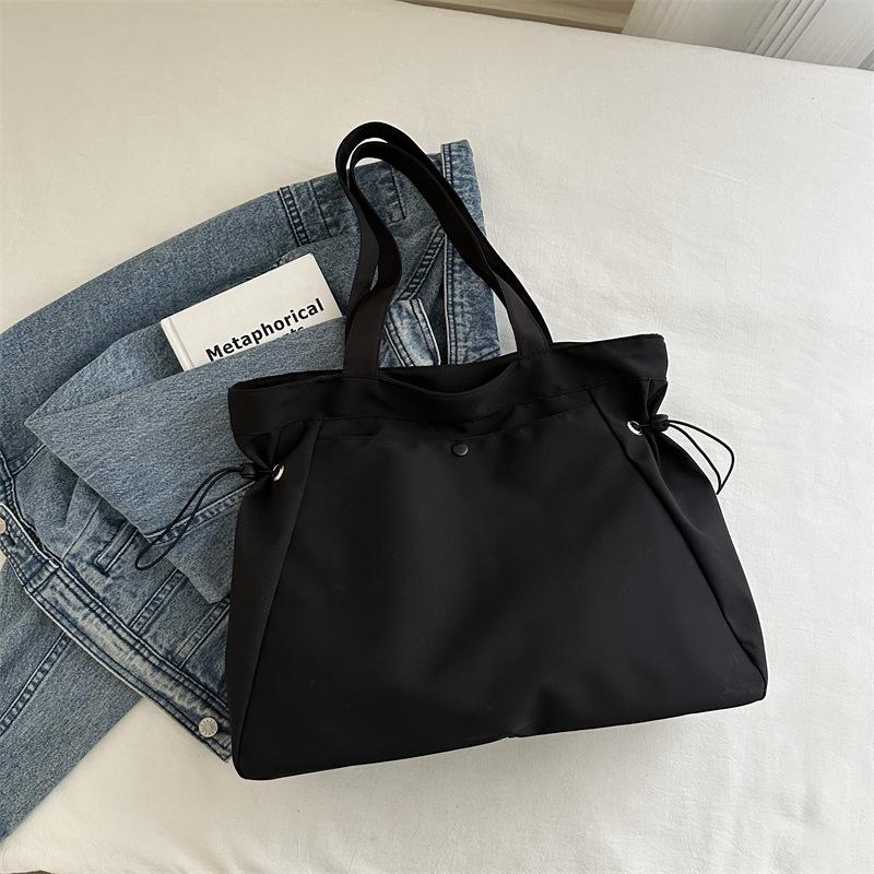 Women Large Capacity Simple Style Tote Shoulder Bag For School Daily Commute
