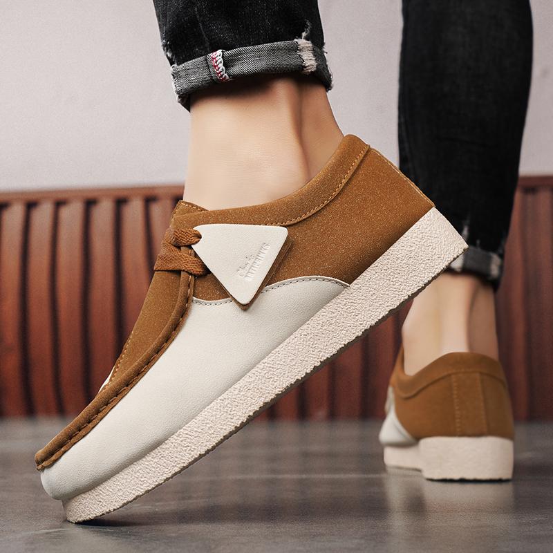New Arrival Vintage Casual Shoes for Men Luxury Slip On Suede Sneakers Men Comfortable Walking Mens Boat Shoes Chaussures Homme