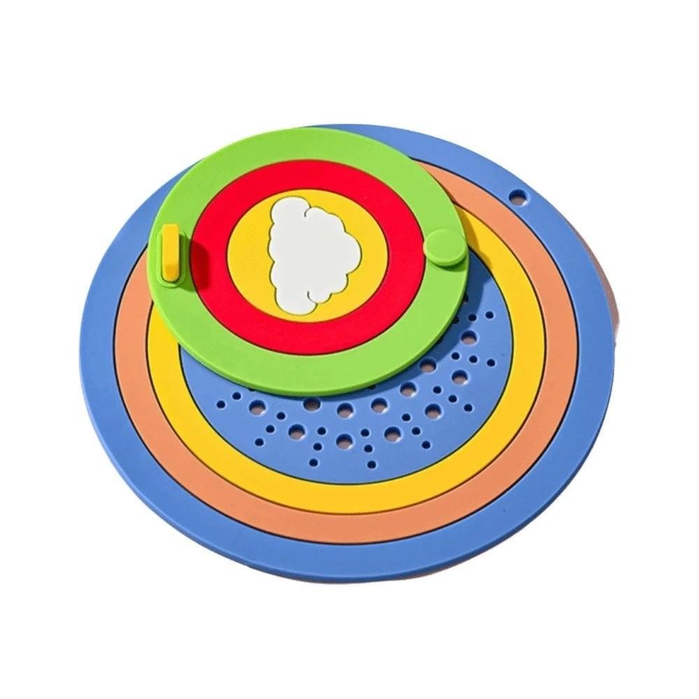 Creative Cartoon Rainbow Floor Drain Cover Soft Convenient Bathroom Drain Stopper Thickened Simple Hair Catcher Kitchen