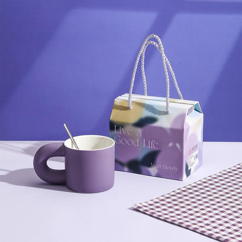 High Value Ceramic Water Cup Fat Cup Souvenir Gift Box Coffee Cup Gift Event Mug Gift Gift