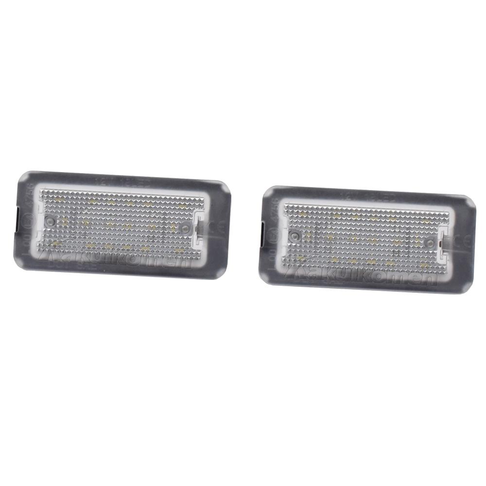 LED Canbus White Number License Plate Light For Fiat 500 Abarth 500 2007-2020 Xenon High Brightness Number Plate Lights License Plate Lights 2