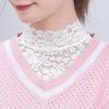 Fake Collar Turtleneck Hollow Out Flower Embroidery Detachable Shirt Design Clothing Accessories Breathable Lady Shirt Lace False Collar for Daily