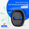 4Pcs Car Accessories Door Mute Damping Cushion For Mustang Series Silicone Door Lock Buckle Anti-collision Protective Cover
