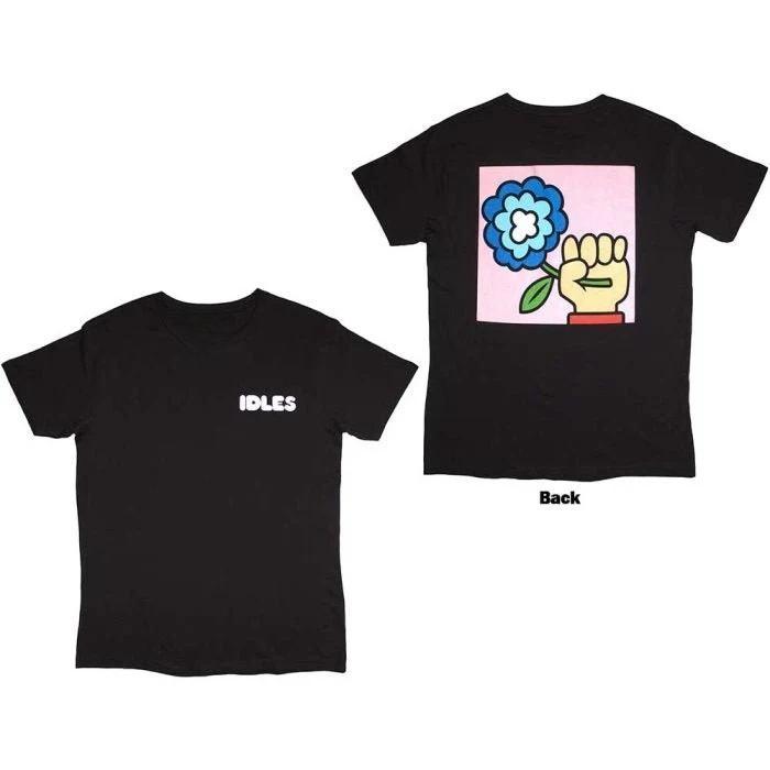 Idles Gradient Heart Print Cotton TShirt Punk Rock Band Unisex Short Sleeve Tee L