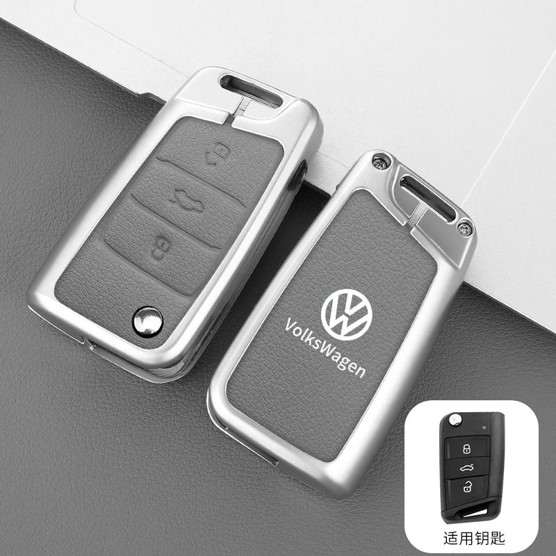 

For VOLKSWAGEN VW Zinc Alloy Car Smart Remote Key Case Cover Shell For VW Volkswagen Golf 7 MK7 Tiguan MK2 T-roc T-cross Auto Ke