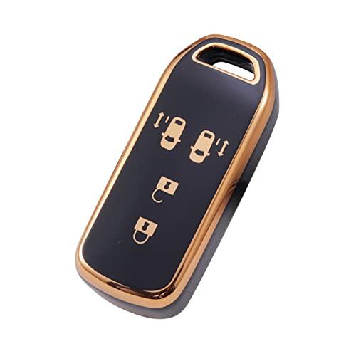 

[YANMW] Чехол для ключа N-BOX, совместимый с чехлом для ключа Honda N-BOX N-ONE N-WGN N-Wagon NBOX Custom N-VAN JF1 JF2 JF3 JF4 Чехол для смарт-ключа Брелок 4 кнопки