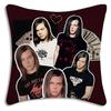 Hot Rock Band Tokios Hotels Pillow Covers Cartoon Sofa Decorative Home Double-Sided Printing Short Plush Cute Cushion Cover