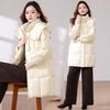 Down and padded jacket women's mid-length model 2025 new winter thickened padded jacket loose cotton jacket