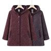 Middle-aged and old high-end hooded coat autumn and winter medium and long women's clothing new mother winter clothing thickened warm top coat