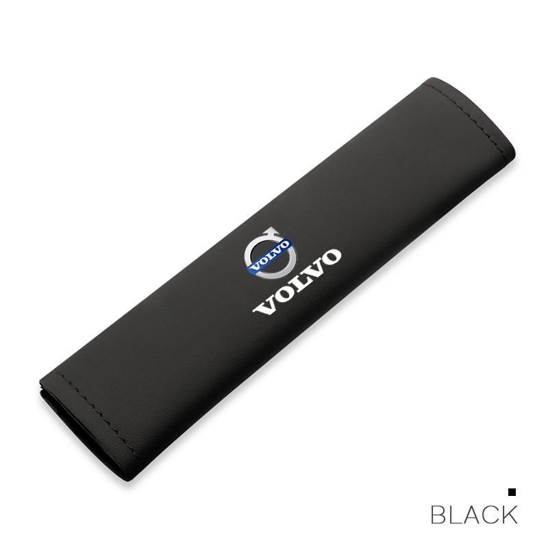 2Pcs PU Leather Seat Belt Shoulder Cover Protection Pad For Volvo XC90 XC60 V50 S60 V70 V60 V40 S90 Olestar AWD XC40 S80 T6 V90