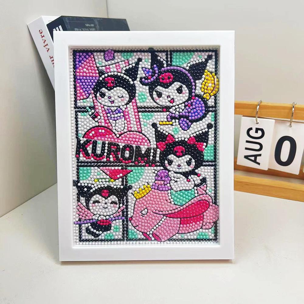 

Мультяшная алмазная живопись, детские алмазные наклейки ручной работы своими руками, декоративная роспись для спальни, гостиной, каменная живопись с фоторамкой. J09