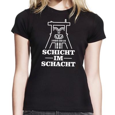 Layer Im Schacht Mine Mines Friend Castelletto Bottrop Women Girlie T-Shirt Mens Womens Tees Top