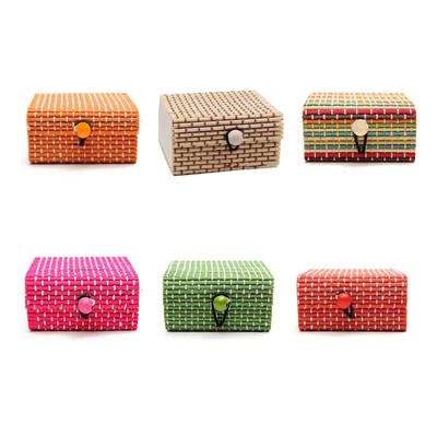 Ring Necklace Earrings Wooden Case Jewelry Storage Boxes Holder Posh