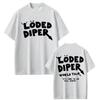 Loded Diper Världsturné T-shirt Herr Dam Kläder Vintage Rock Överdimensionerade Kortärmade T-shirts Herr Casual Bomulls-T-shirts
